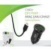 Linktech c482 çevre dostu 12w lightning kablolu araç şarj aleti - Görsel 3