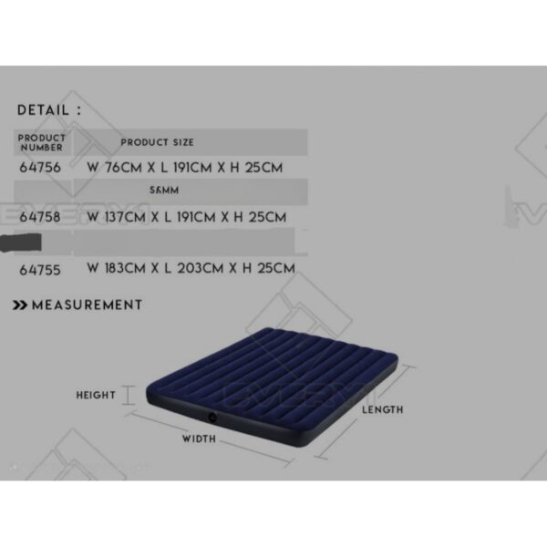 Intex Dura-Beam Konforlu Şişme Yatak - Görsel 6