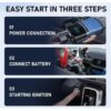 Taşınabilir jump starter akü takviye cihazı + hava kompresörü - Görsel 2