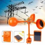 Scarer rüzgar ve solar güneş enerjili şahin sesli kuş kovucu