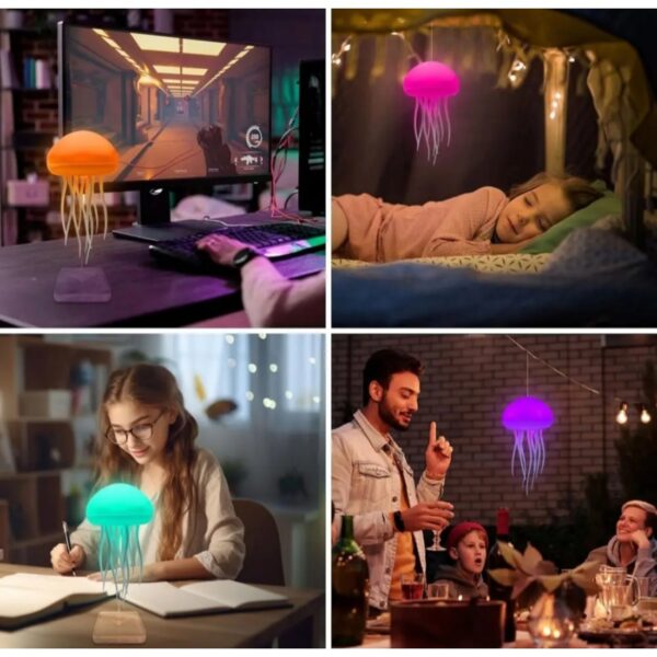 Jellyfish Rgb Gece Lambası - Görsel 7