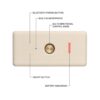 MARSHALL 1006885 EMBERTON III Bluetooth Hoparlör, Krem - Görsel 3