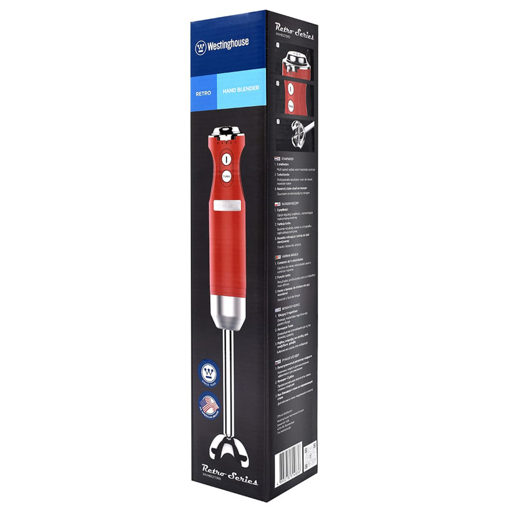 El Blenderi Westinghouse Retro Serisi Wkhbs270Rd Kırmızı El Blenderi Westinghouse Retro Serisi Wkhbs270Rd Kırmızı