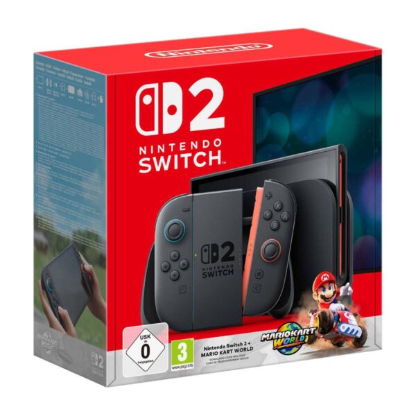 Nintendo Switch 2 Konsolu Joy-Con Tutucu Ve Mario Kart Dünya Oyunu Ile
