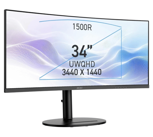 Msi 34&Quot; Modern Md342Cqp Curved 1500R Va 1Ms 120Hz Uwqhd Siyah - Görsel 4