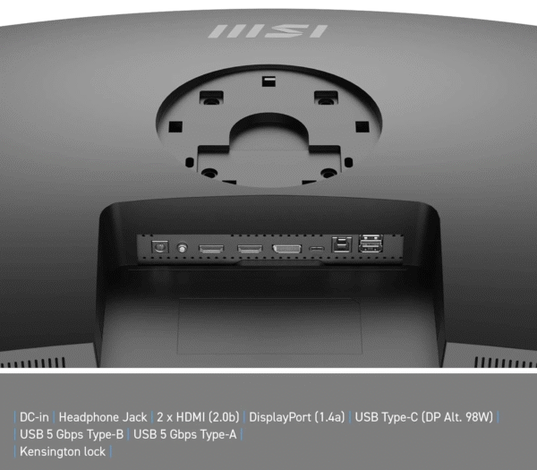 Msi 34&Quot; Modern Md342Cqp Curved 1500R Va 1Ms 120Hz Uwqhd Siyah - Görsel 5