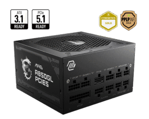 Power Supply Msi Mag A850Gl 850W 80+ Gold Full Modular Kktc