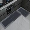 2’li set su emici kaymaz tabanlı mutfak ve banyo paspası (60×40 ve 120x40)