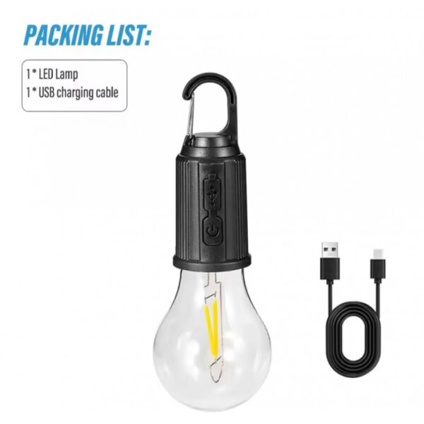 Taşınabilir Şarjlı Led Ampul - Görsel 4