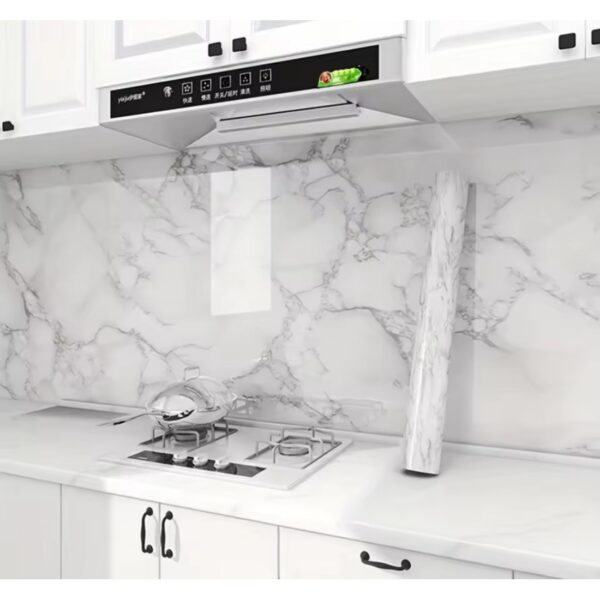 Pvc Su Geçirmez Kendinden Yapışkanlı Mermer Masa&Amp;Duvar Kağıdı 2’Li Paket (2 Adet 60Cmx1M = 1.2M² Alan) - Görsel 3