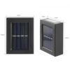 2’li paket solar led çift yönlü duvar lambası - Görsel 4