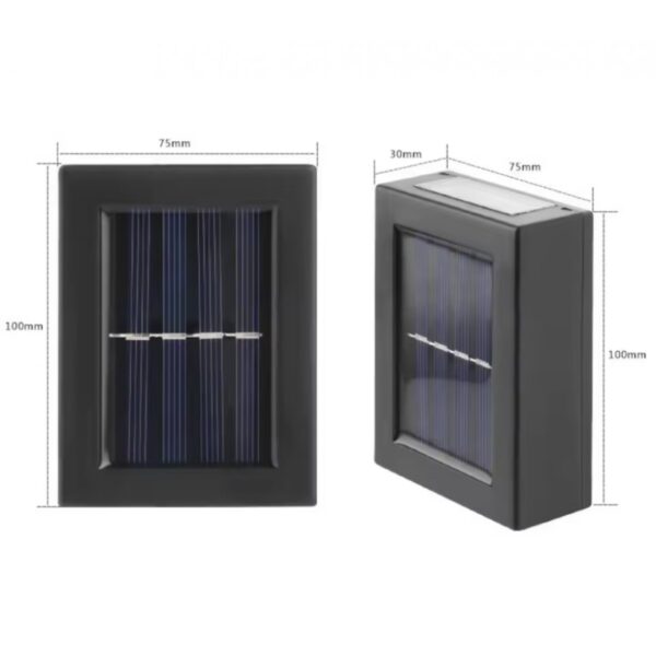 2’Li Paket Solar Led Çift Yönlü Duvar Lambası - Görsel 4