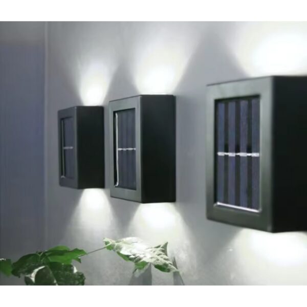 2’Li Paket Solar Led Çift Yönlü Duvar Lambası - Görsel 3