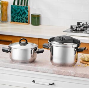 Emsan Arya 4+6 Lt Düdüklü Tencere, Çelik