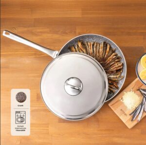 Emsan Fıshy Granit Balık Tavası, 32 Cm