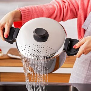 Emsan Azur Çelik Makarna Tenceres, 22 Cm