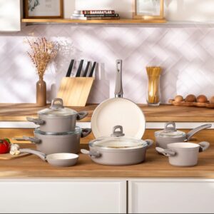 Emsan Crystal Tencere Seti 11 Prç, Bej - Emsan