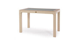 Heniver Rattan Camlı Masa 70X120Cm - Heniver