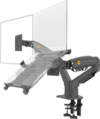 17-27" North Bayou F160L İkili Notebook+Monitör Askı Aparatı KKTC