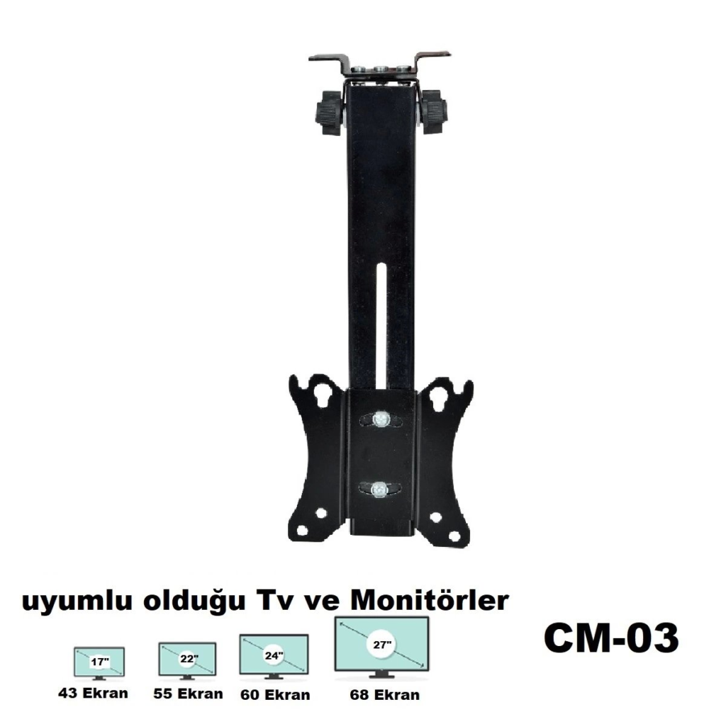 17-27"Eğimli Tavan Askı Aparat Cm-03 KKTC