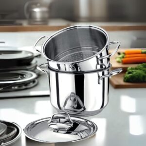 24 cm 7 Litre Çelik Kuskus Tenceresi