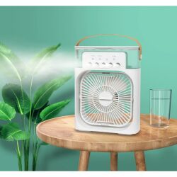 Air Cooler Buzlu Hava Üfleyen Led Işıklı Usb Taşınabilir Fan - Diğer