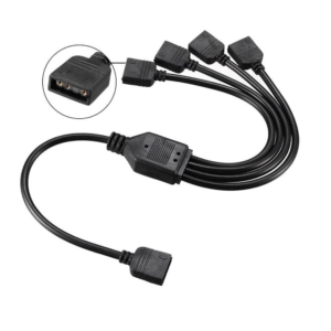 5V 3Pin Argb Led Splıter Kablosu (1 Dişi - 4 Dişi) Kktc
