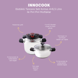 Emsan Innocook 4+6,5 Lt Düd. S.kırmızı