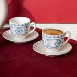 Emsan Ethnıc Azur New Bone 2 Kişilik Kahve Fincanı