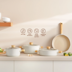 Emsan Swıss Crystal 7 Parça Tencere Seti