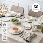 Emsan New Bone Frezya 56 Prç Yemek Takımı Gold