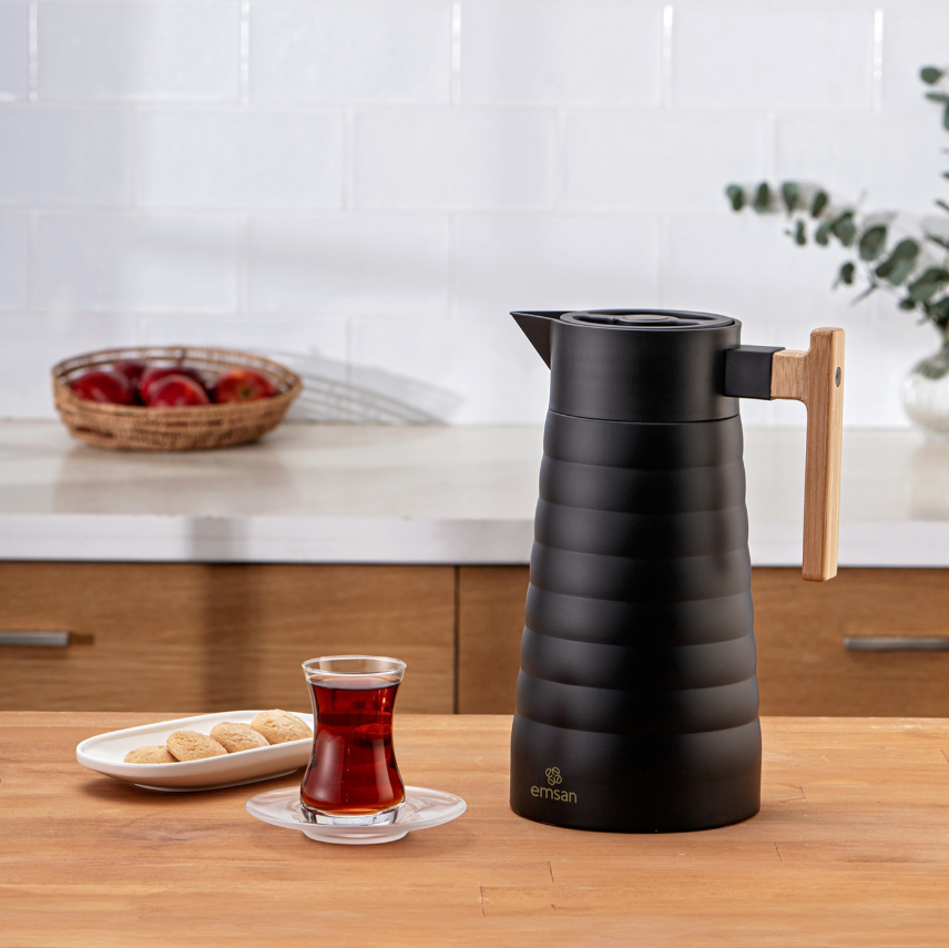 Emsan Emboss Termos, 2 Lt, Siyah
