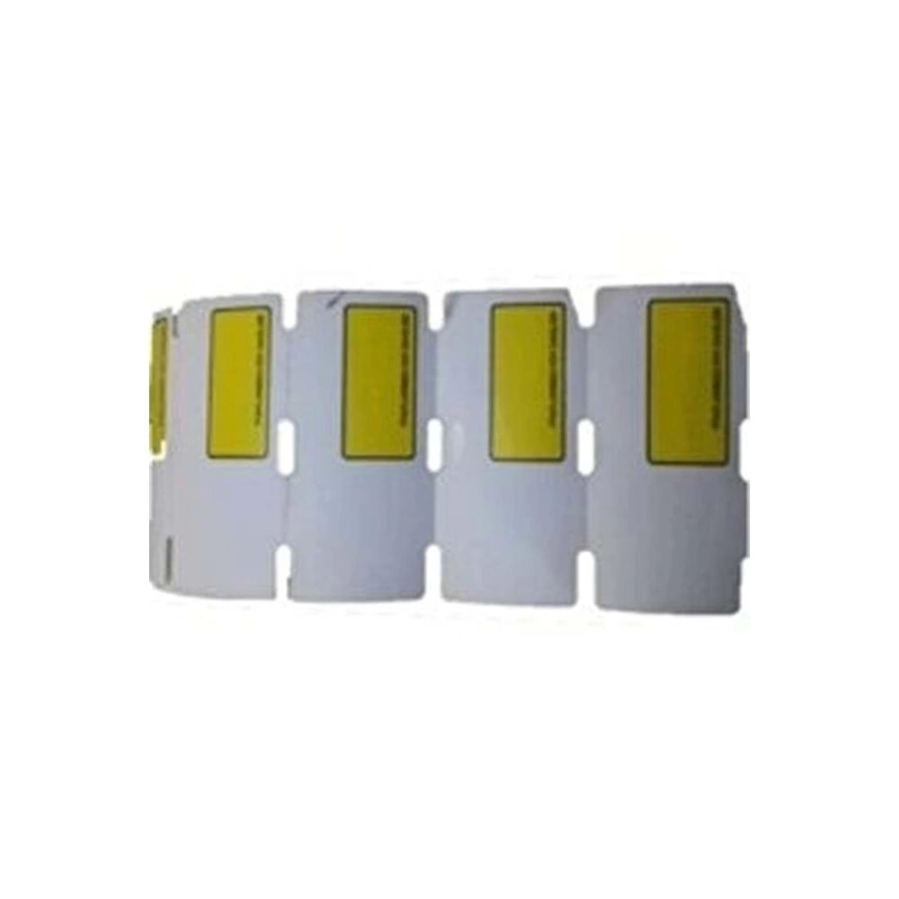 80Mm X 38Mm Karton Sarı Pencereli Kdv Li Raf Etiketi 500 Lü Sarım KKTC