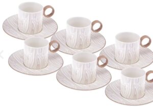 İstanbul Porselen Ayda 6'Lı Kahve, Beyaz
