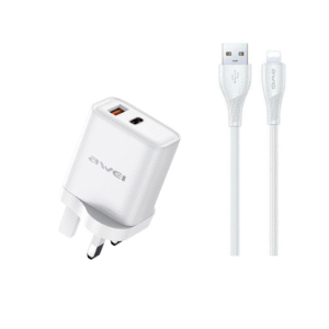 Adaptor Awei Pd81L-Uk Usb Usb-A & Usb-C Lightning Beyaz