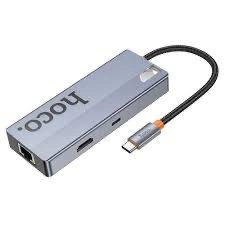 Adaptor-Hoco-Hb51-Type-C-6-In-1-Kktc-1 Adaptör Hoco Hb51 Type-C 6 In 1 - Görsel 2