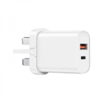 Adaptor Wiwu Quick 20W+18W Pd+Qc Uk Fast Charger