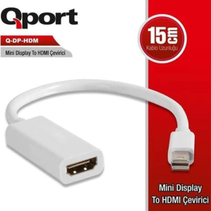 Aksesuar Qport Q-Dp-Hdm 15Cm Mini Display To Hdmi Cevirici KKTC