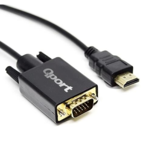 Aksesuar Qport Q-Hvg18 Hdmi To Vga 1.8Mt Kktc