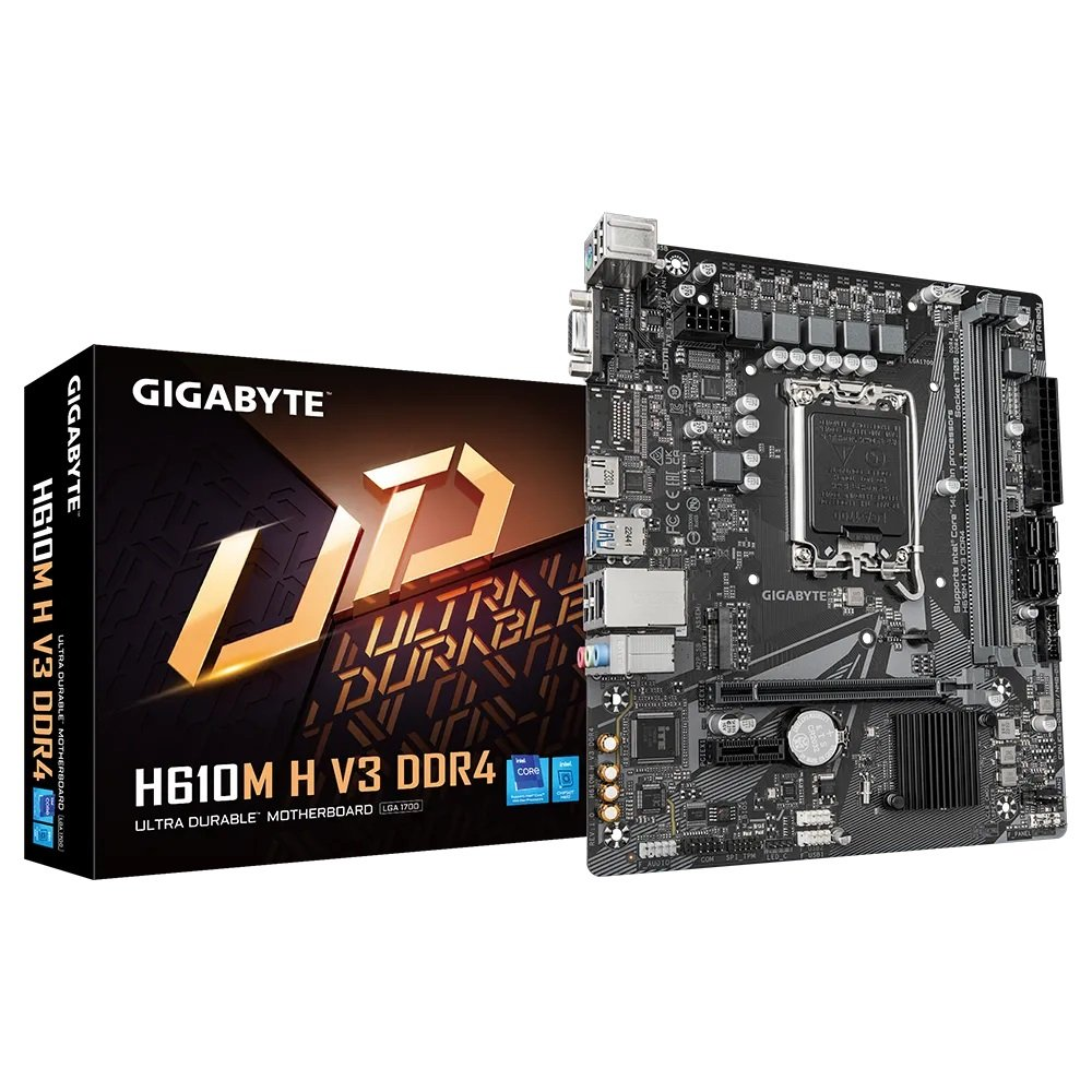 Anakart Gigabyte H610M H V3 Ddr4 3200Mhz 1700P KKTC