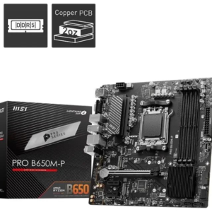 Anakart Msi Pro B650M-P Ddr5 M.2 Am5