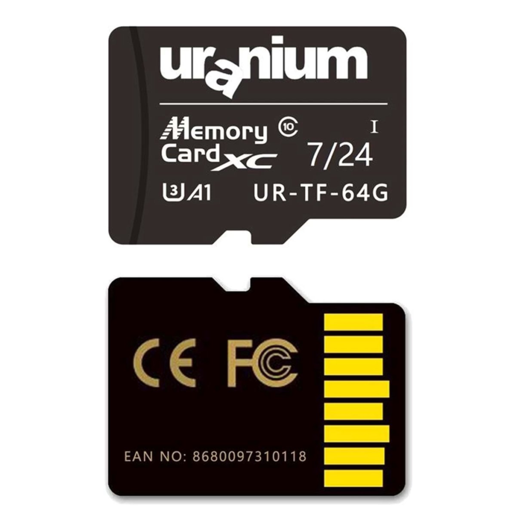 Bellek 32 Gb Uranium Ur-Tf-32G Mıcro Sd U3 7/24 100/40Mbs KKTC