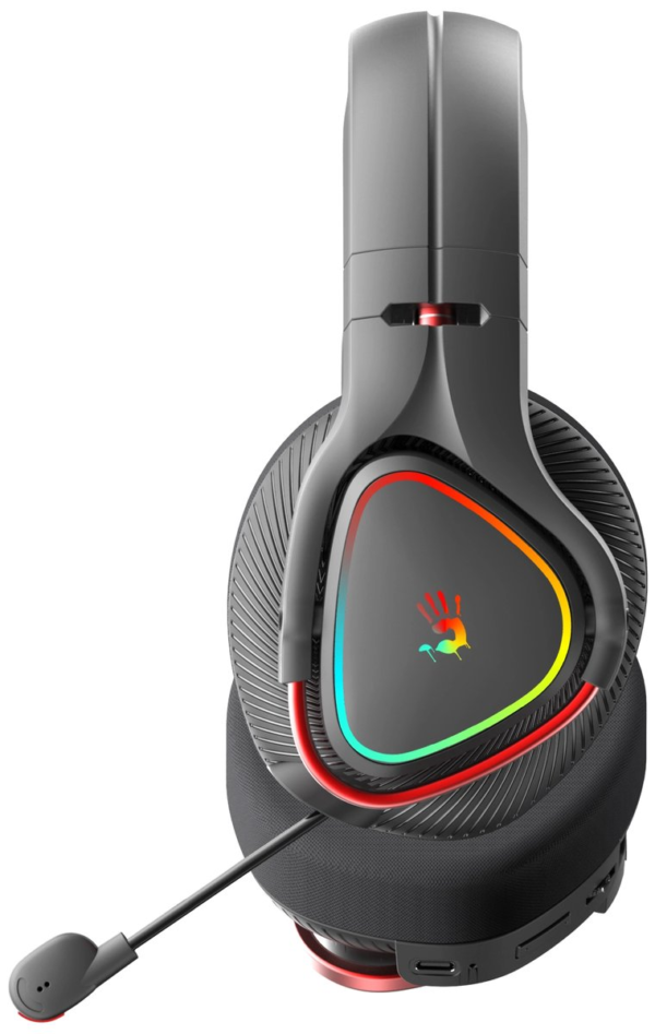 Bloody Mr720 Siyah Şarjlı Rgb Kulaklık-Bt&Amp;2.4G&Amp;3.5Mm - Görsel 4