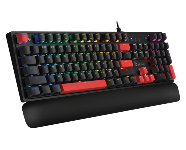 Bloody S515R F.black Qtr Usb Rgb Mekanik-Bmls Red Swıtch+Bilek Desteği - Görsel 2