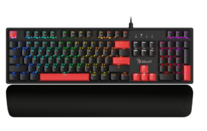Bloody S515R F.Black Qtr Usb Rgb Mekanik-Bmls Red Swıtch+Bilek Desteği