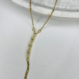 Çelik Gold Yıldız Detaylı Taşlı Şahmeran Bilezik - GildoraAccessories