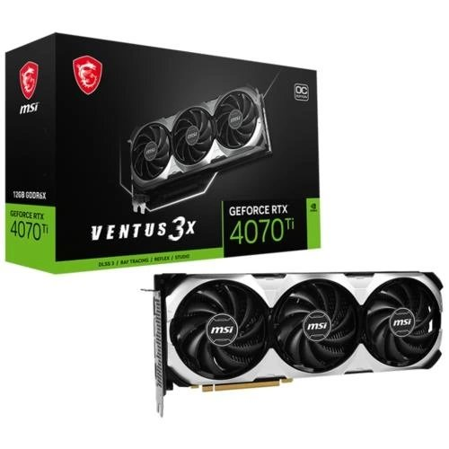 Ekran Kartı Msı Rtx4070Tı Ventus 3X Oc 12Gb 192Bit Gddr6 KKTC