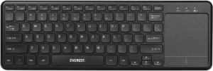 Everest Ekw-155 Siyah Touchpad Mouse+Kablosuz Klavye Us Layout