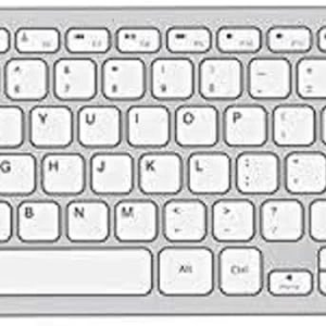 Everest Kb-80W Beyaz/Gümüş Ultra İnce Kablosuz Klavye KKTC