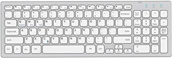 Everest Kb-80W Beyaz/Gümüş Ultra İnce Kablosuz Klavye Kktc